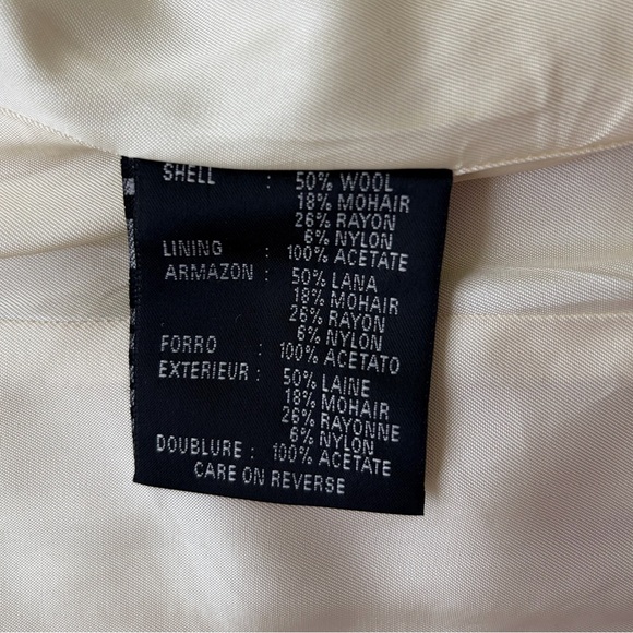 Nine West Cream Wool Coat - Picture 6 of 13